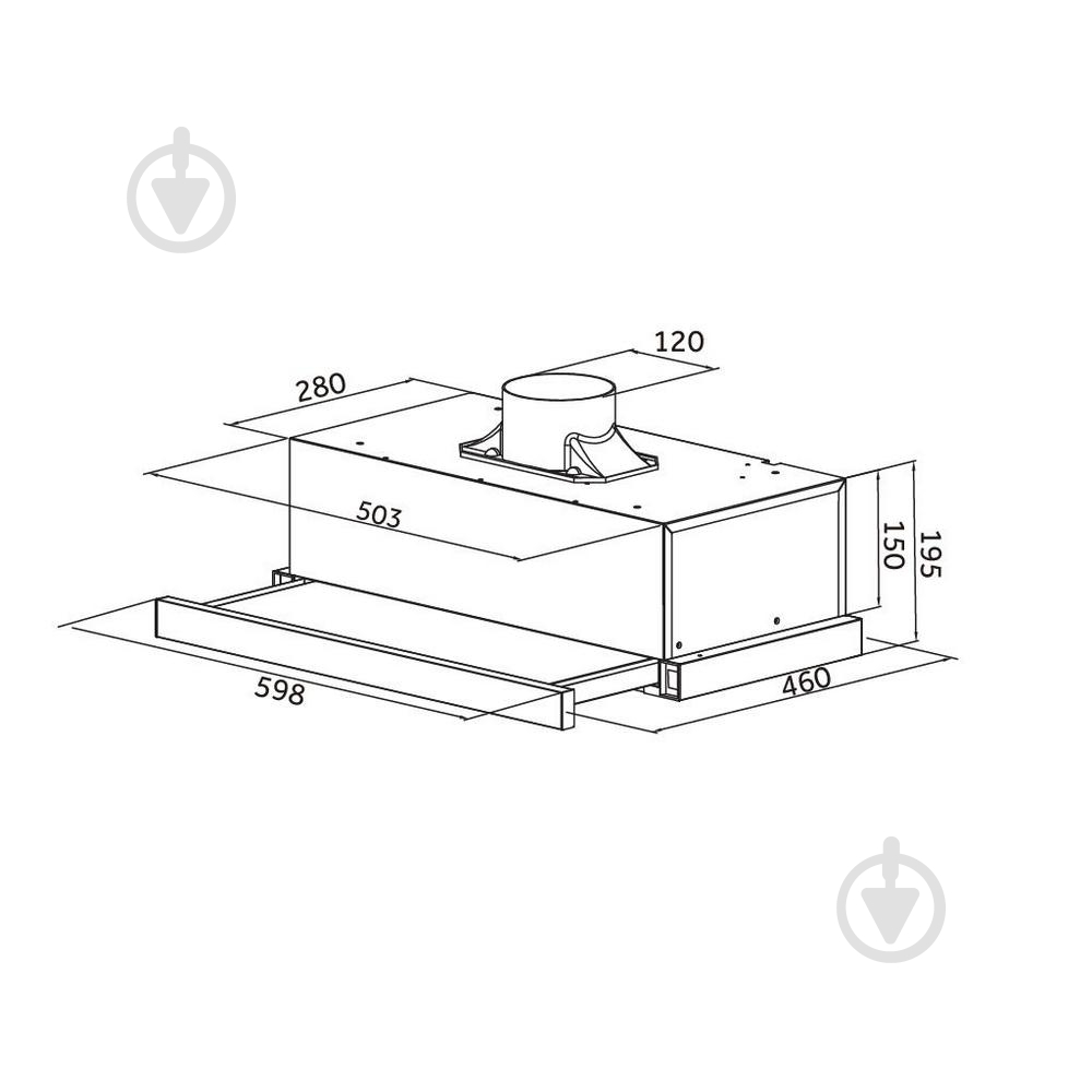 Вытяжка Pyramida TLX2-50 WH - фото 7