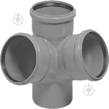 Крестовина Magnaplast двухплоскостная 110х110х110/67° Htplus - фото 1