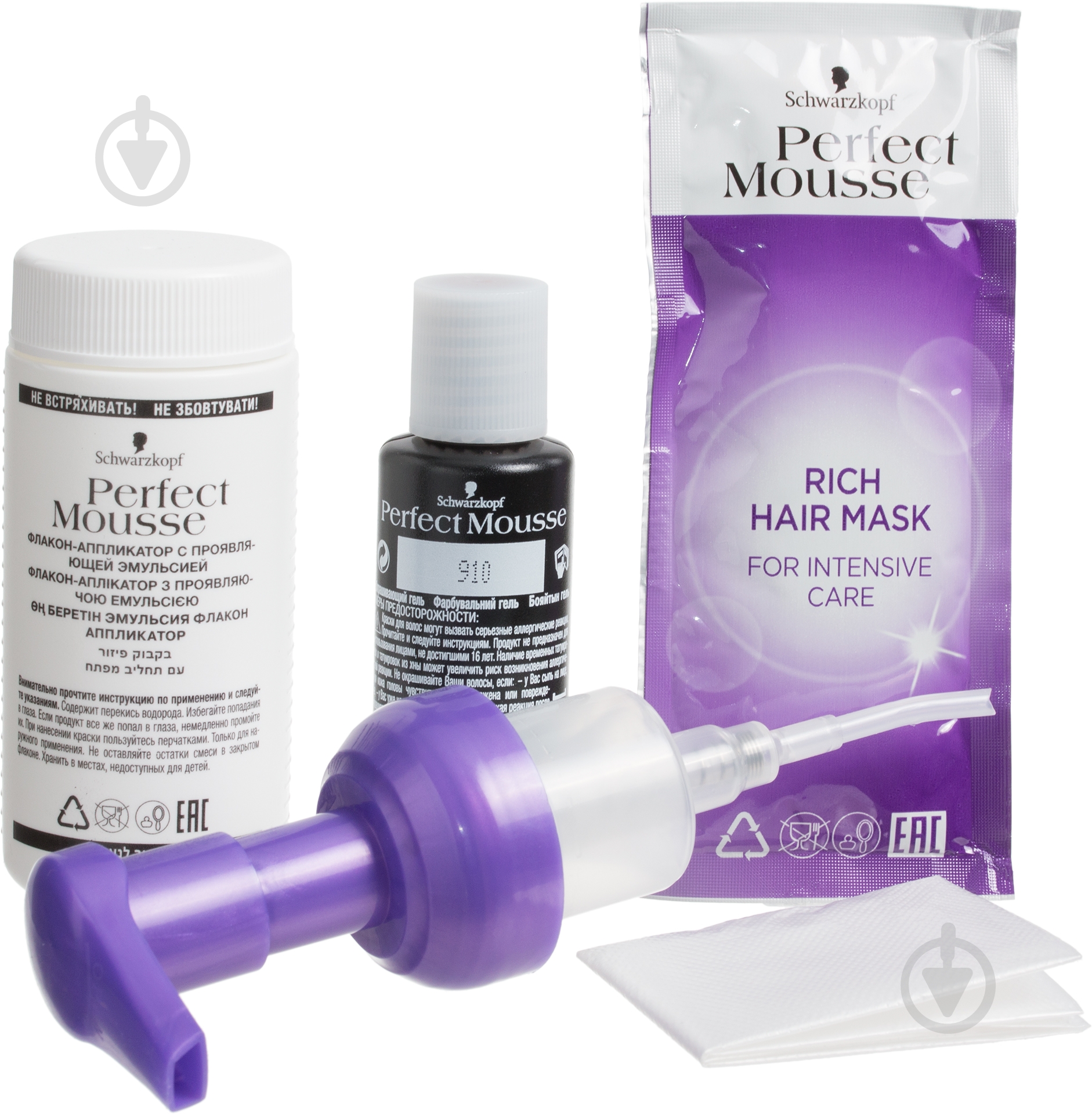 Мусс тонировочный Schwarzkopf Perfect Mousse №910 пепельный блонд - фото 2