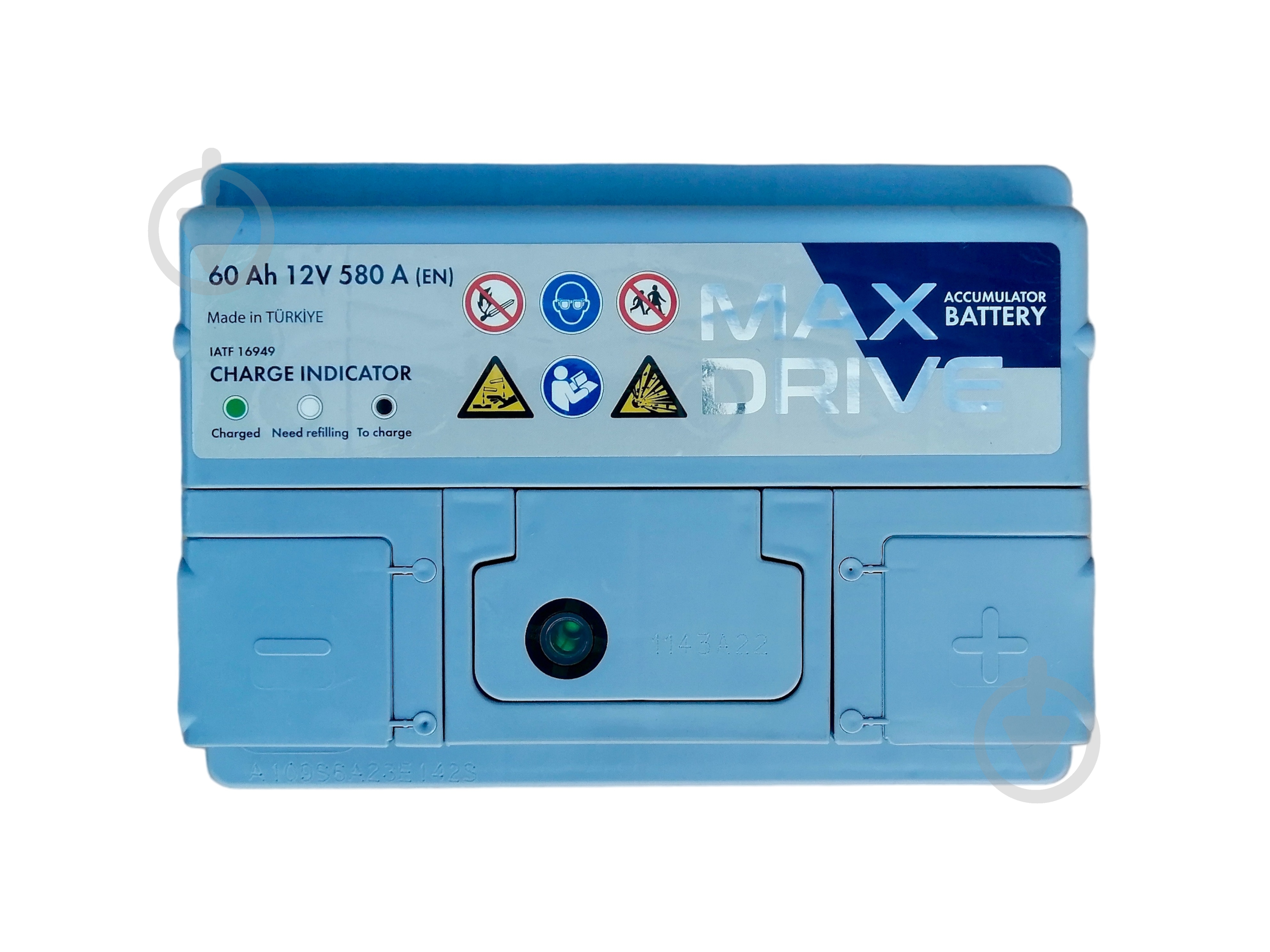 Аккумулятор автомобильный MAX DRIVE 60Ah 580A 12V «+» справа - фото 3