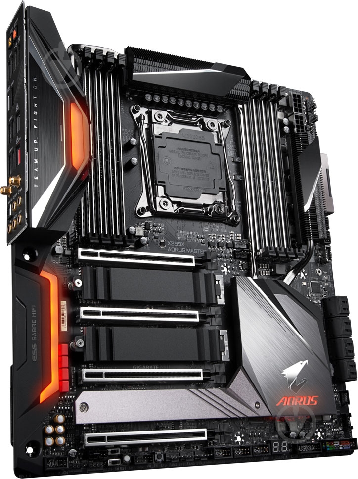 Материнська плата Gigabyte X299X AORUS MASTER (Socket 2066, Intel X299, E-ATX) - фото 2