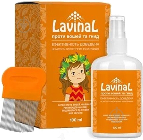 Лавинал противопедикулезный спрей 3% 100 мл - фото 1