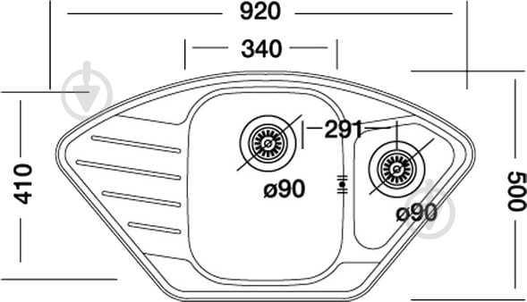 Мийка для кухні Interline EXD 191-K - фото 2 Мийка для кухні Interline EXD 191-K - фото 2