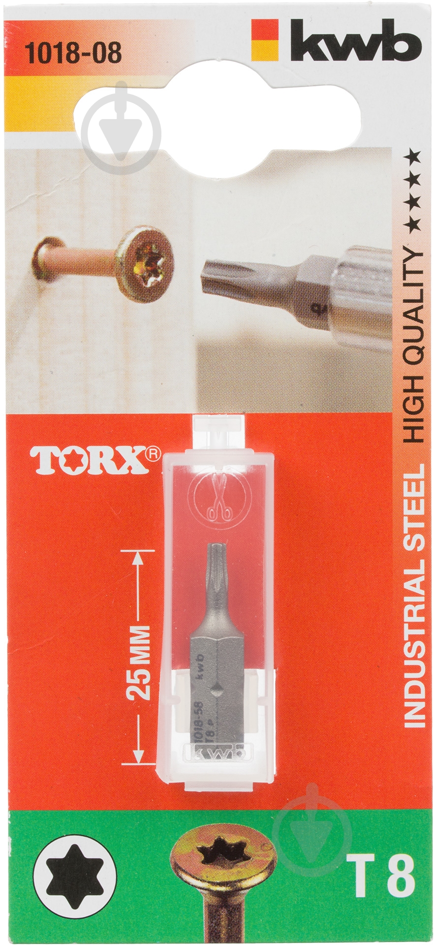 Бита KWB Torx 8x25 мм 1 шт. 101808 - фото 2 Бита KWB Torx 8x25 мм 1 шт. 101808 - фото 2