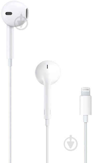 Навушники Apple EARPODS WITH LIGHTNING CONNECTOR white (MWTY3ZM/A) - фото 1
