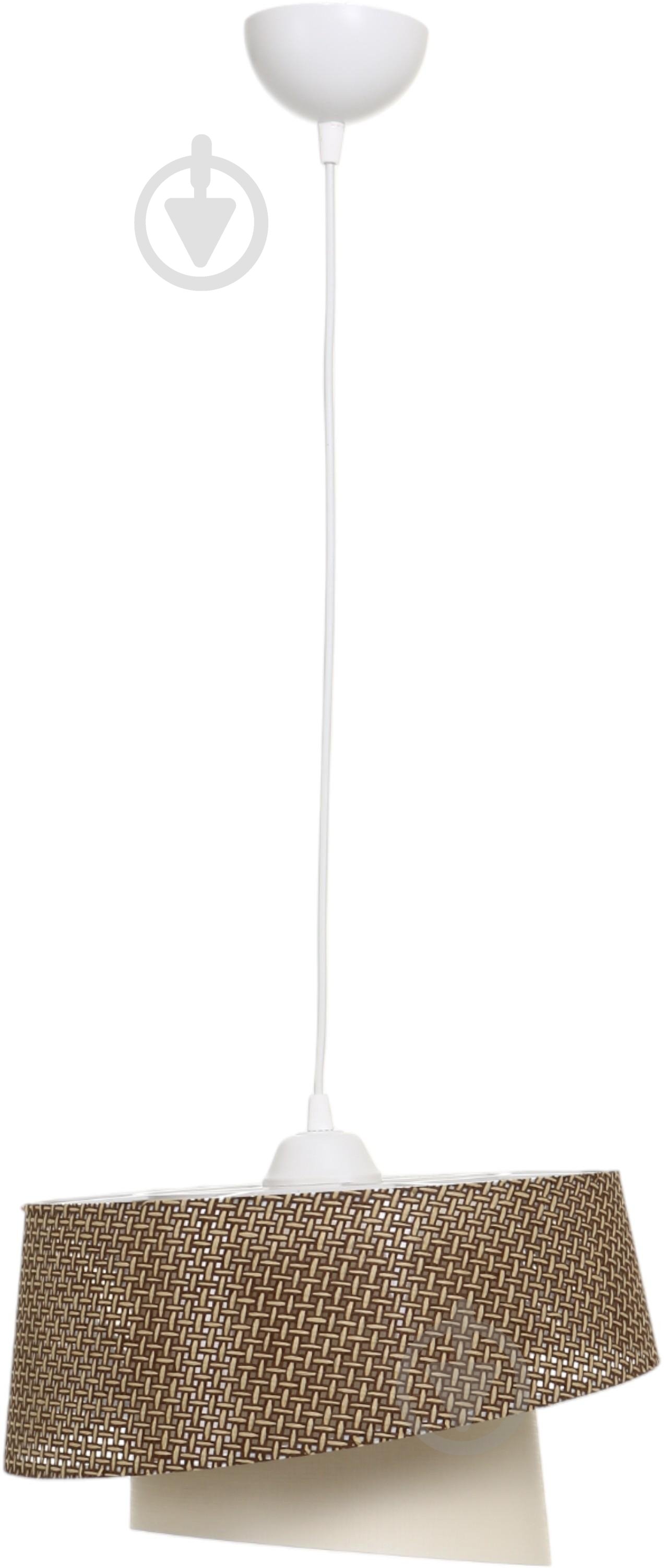 Люстра Sensio LIMA 1x60 Вт E27 беж/коричневий MDL.4985 - фото 1