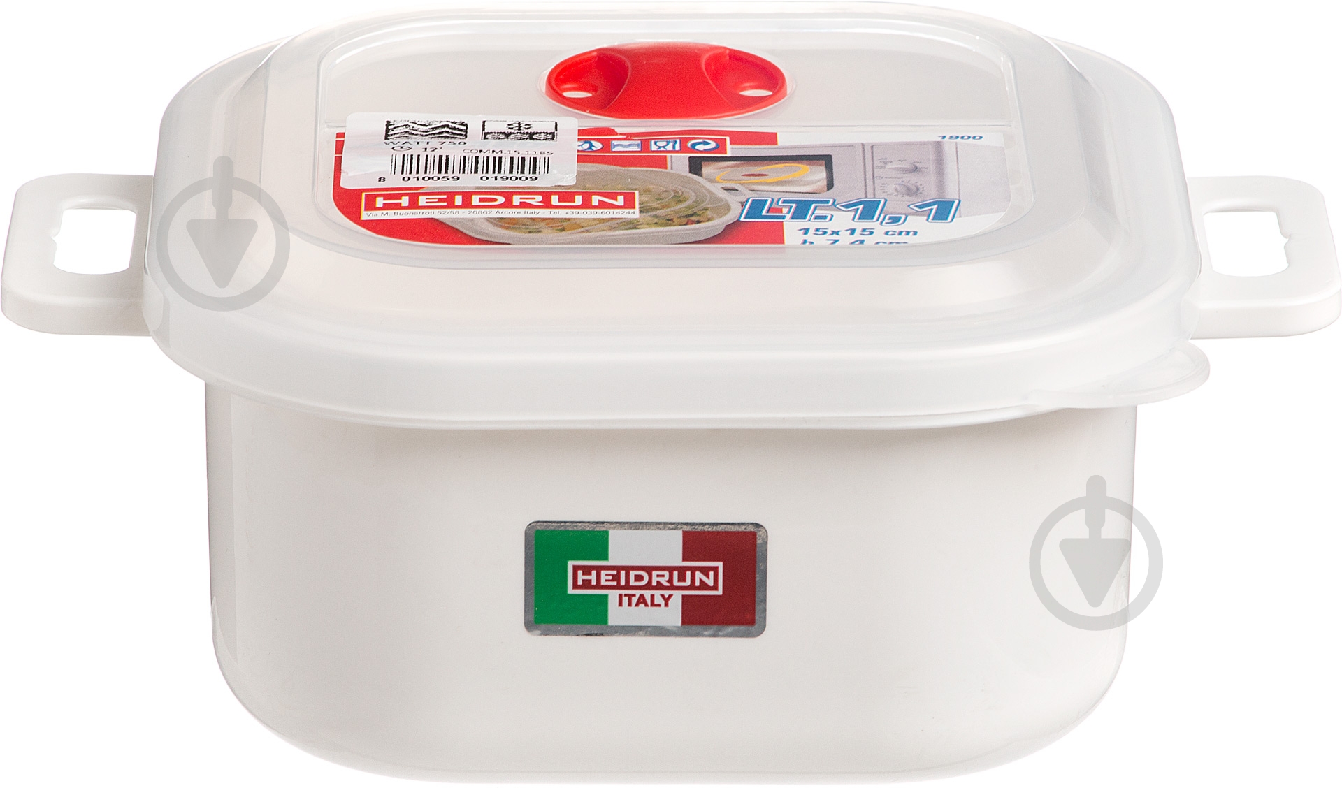 Емкость для микроволновой печи Heidrun 1,1 л 1900 - фото 2