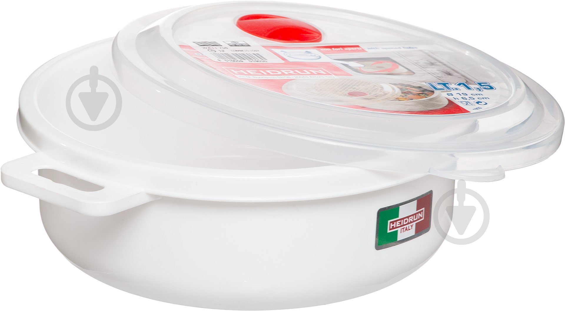 Емкость для микроволновой печи Heidrun 1,5 л 1903 - фото 3 Емкость для микроволновой печи Heidrun 1,5 л 1903 - фото 3