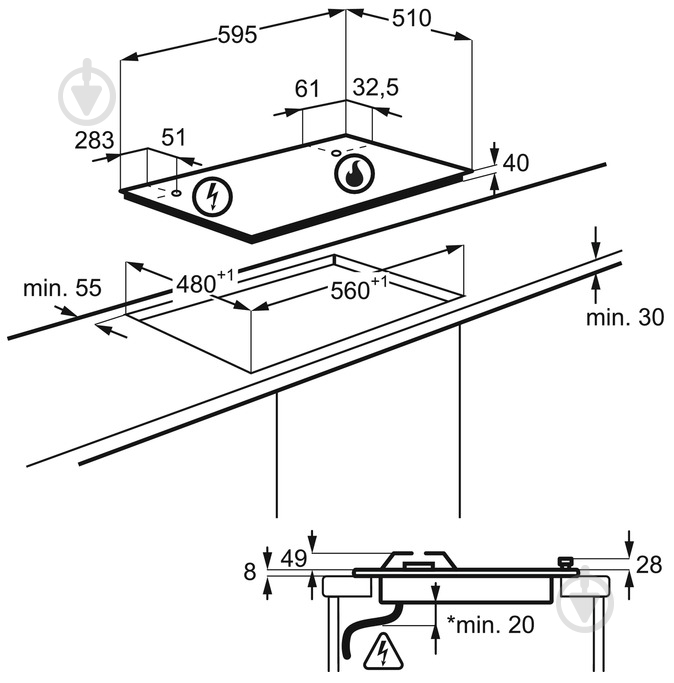 Варочная поверхность газовая Electrolux GPE263MB - фото 13 Варочная поверхность газовая Electrolux GPE263MB - фото 13