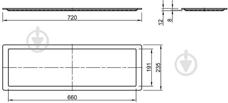 Поддон для сушилки Vibo VP800 800 мм 47015 - фото 2