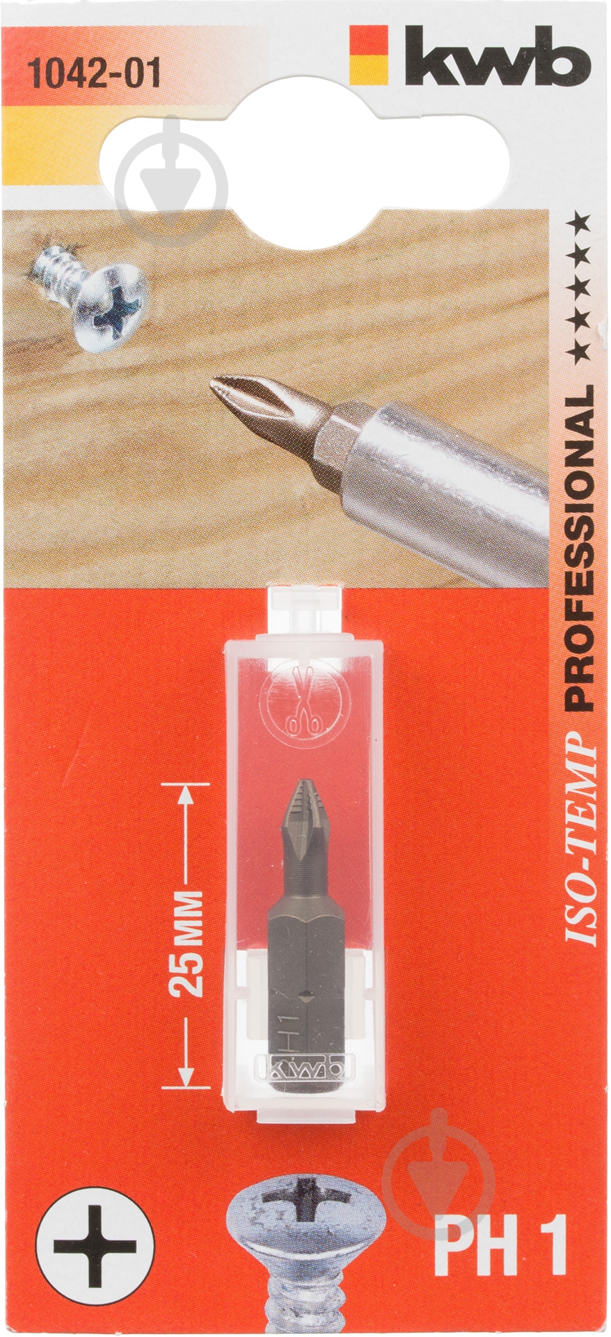 Бита KWB PH1x25 мм 1 шт. 104201 - фото 2 Бита KWB PH1x25 мм 1 шт. 104201 - фото 2