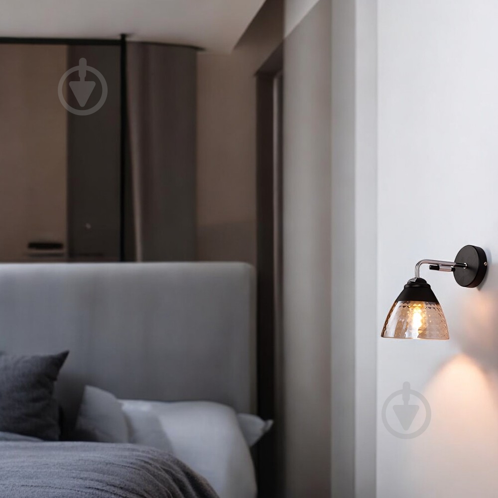 Бра Blitz Alabama 1x60 Вт E27 черный 5223-11 - фото 2