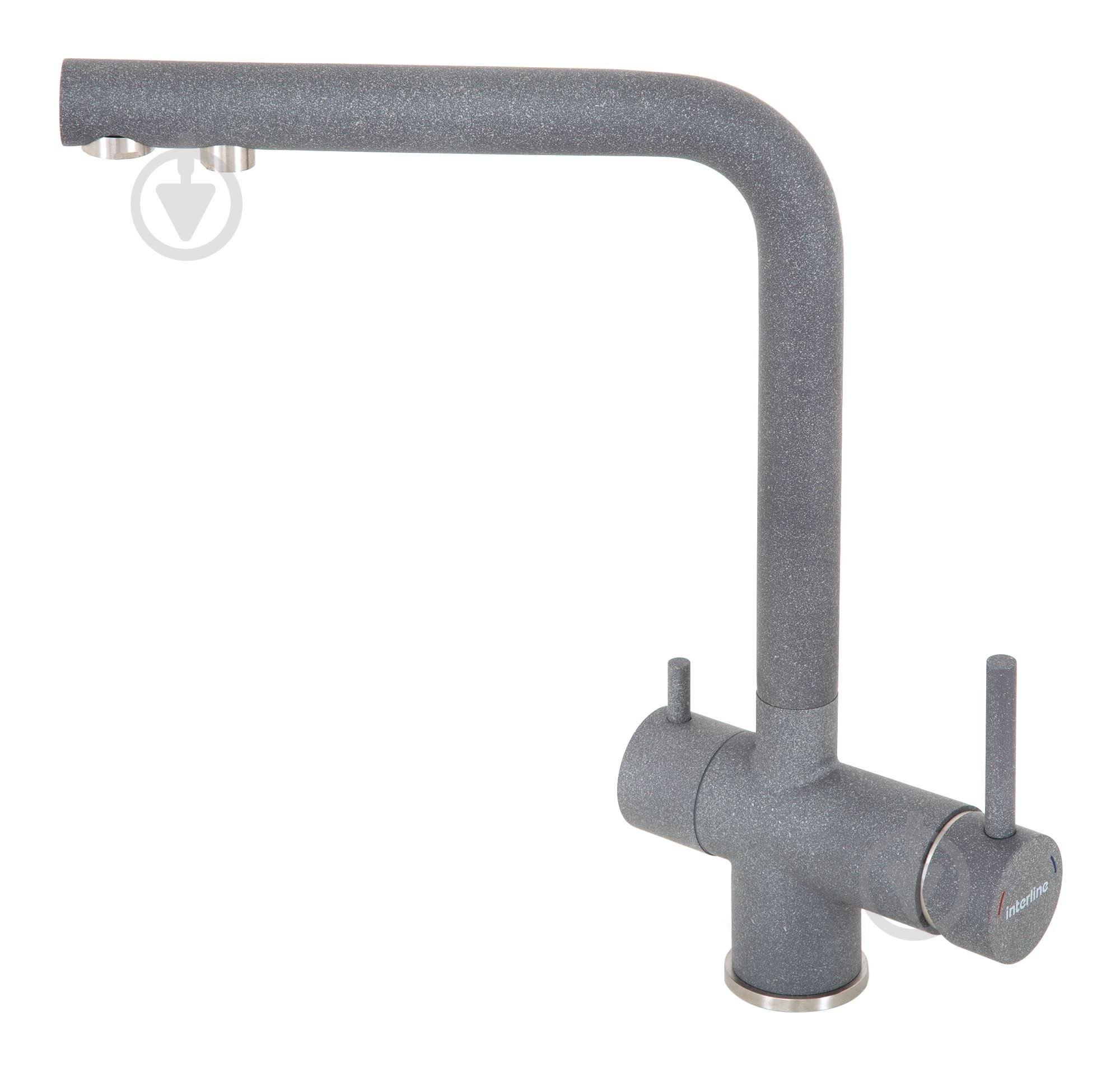 Смеситель для кухни Interline Mix new gray - фото 1