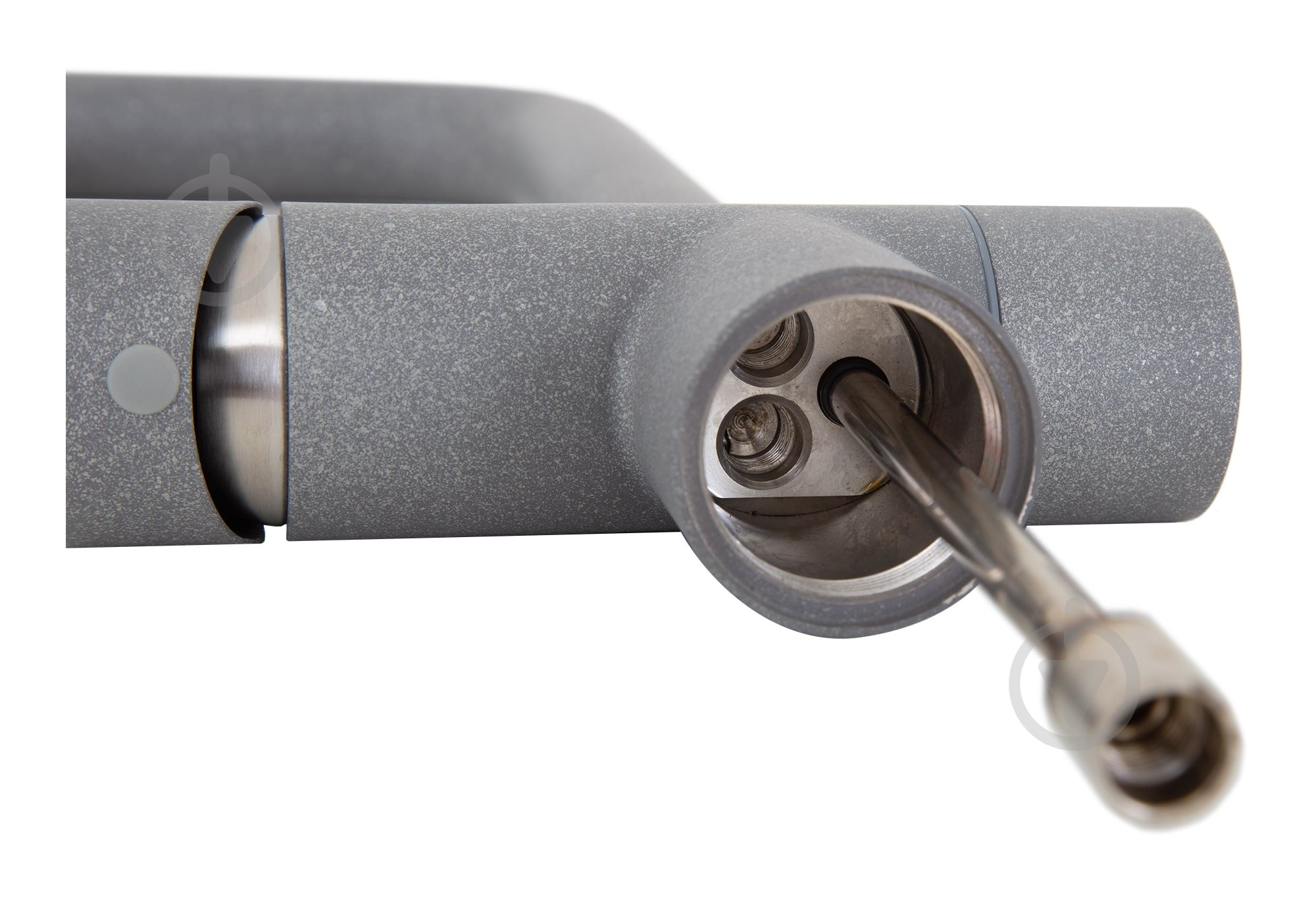 Смеситель для кухни Interline Mix new gray - фото 4