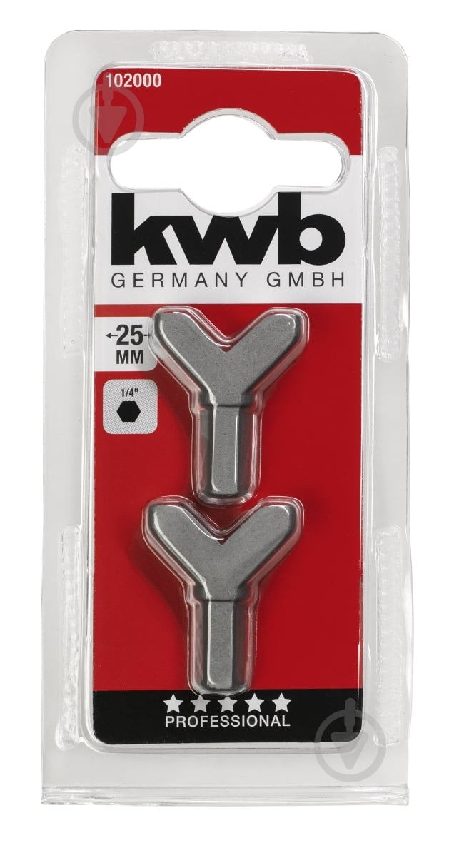 Насадка для крючков 1/4 '' / 20мм, 2шт KWB 102000 - фото 1 Насадка для крючков 1/4 '' / 20мм, 2шт KWB 102000 - фото 1