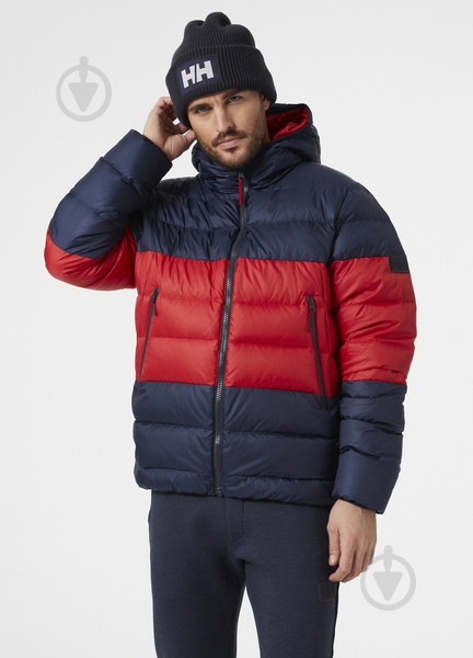 Пуховик мужской Helly Hansen RWB REVERSIBLE DOWN JACKET 53666-597 р.S синий - фото 1