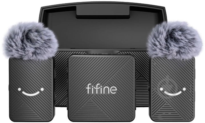 Микрофон FIFINE беспроводной петличный (M9) - фото 7 Микрофон FIFINE беспроводной петличный (M9) - фото 7