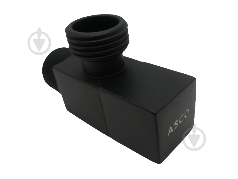 Кран угловой ASCO 1/2"х1/2" для сантехприборов Matte Black AS-AV-009 - фото 2 Кран угловой ASCO 1/2"х1/2" для сантехприборов Matte Black AS-AV-009 - фото 2