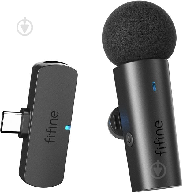 Микрофон FIFINE бездротовий петличний (M6) - фото 3 Микрофон FIFINE бездротовий петличний (M6) - фото 3