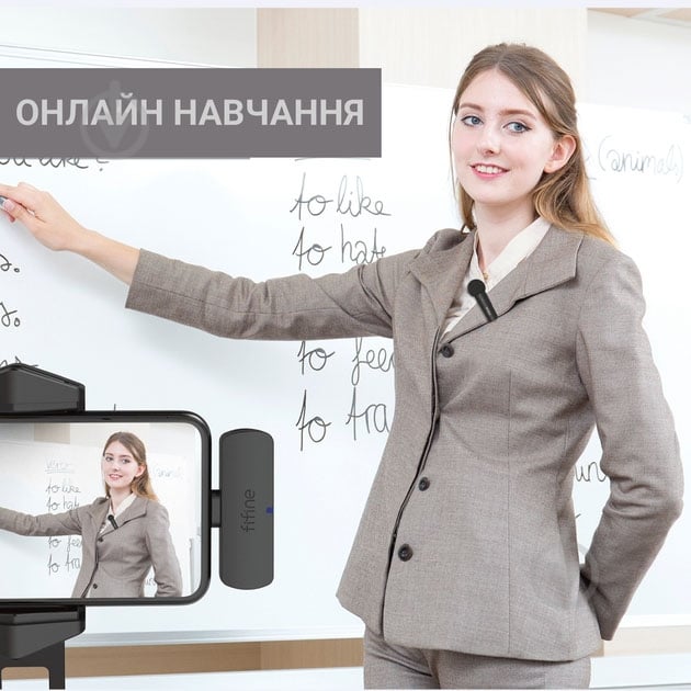 Микрофон FIFINE бездротовий петличний (M6) - фото 12 Микрофон FIFINE бездротовий петличний (M6) - фото 12