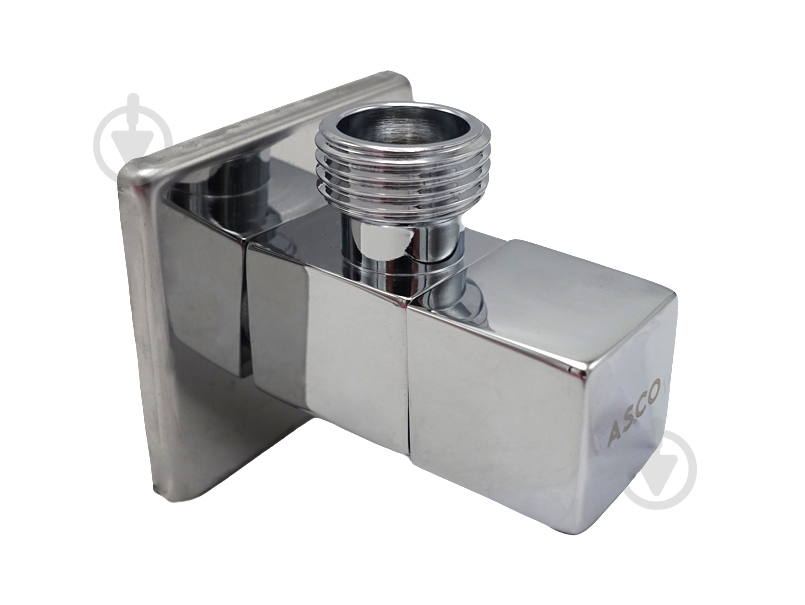 Кран угловой ASCO 1/2"х1/2" для сантехприборов Chrome AS-AV-011 - фото 2 Кран угловой ASCO 1/2"х1/2" для сантехприборов Chrome AS-AV-011 - фото 2