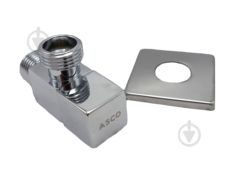 Кран угловой ASCO 1/2"х1/2" для сантехприборов Chrome AS-AV-011 - фото 3 Кран угловой ASCO 1/2"х1/2" для сантехприборов Chrome AS-AV-011 - фото 3