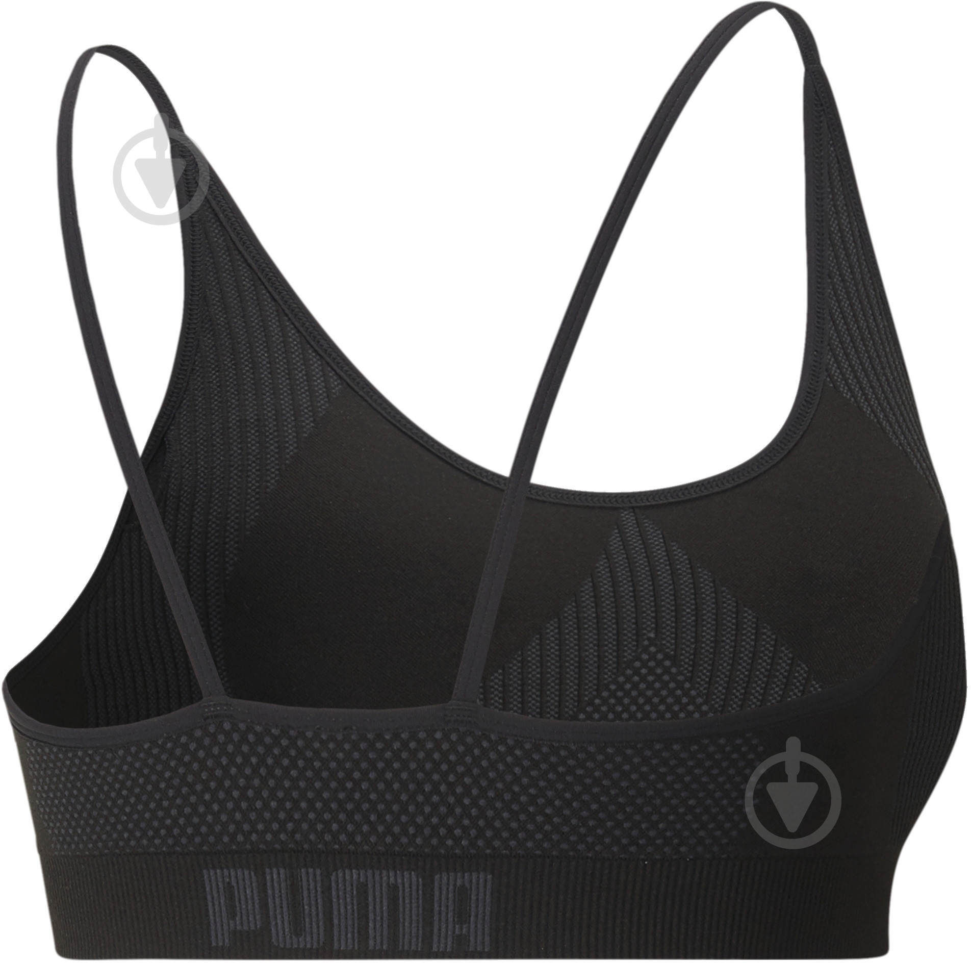 Бра Puma Strappy Seamless Bra 52107501 р.S черный - фото 2