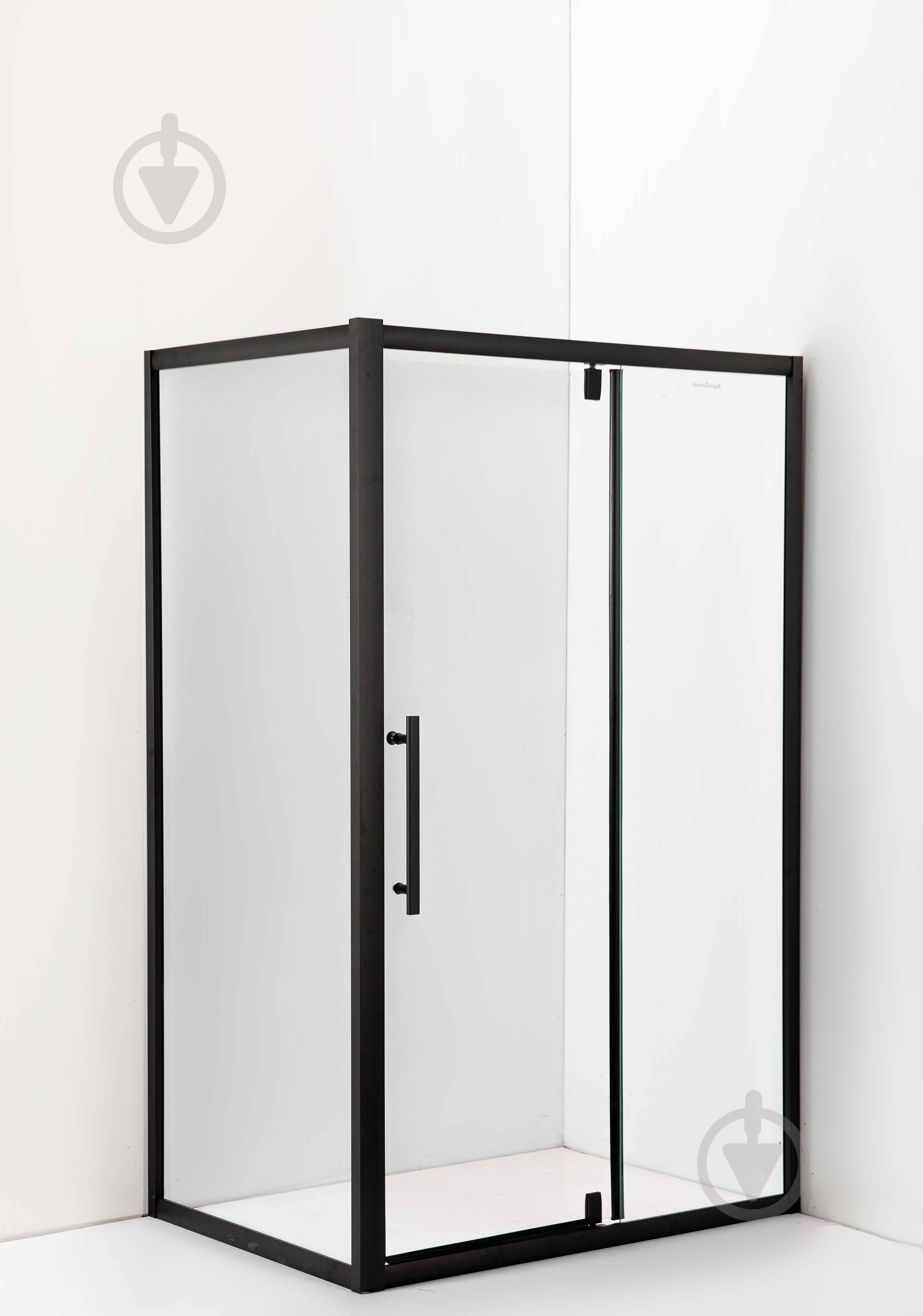 Душевая кабина AquaStream Ethos 100SR Swing ALL BLACKS - фото 3