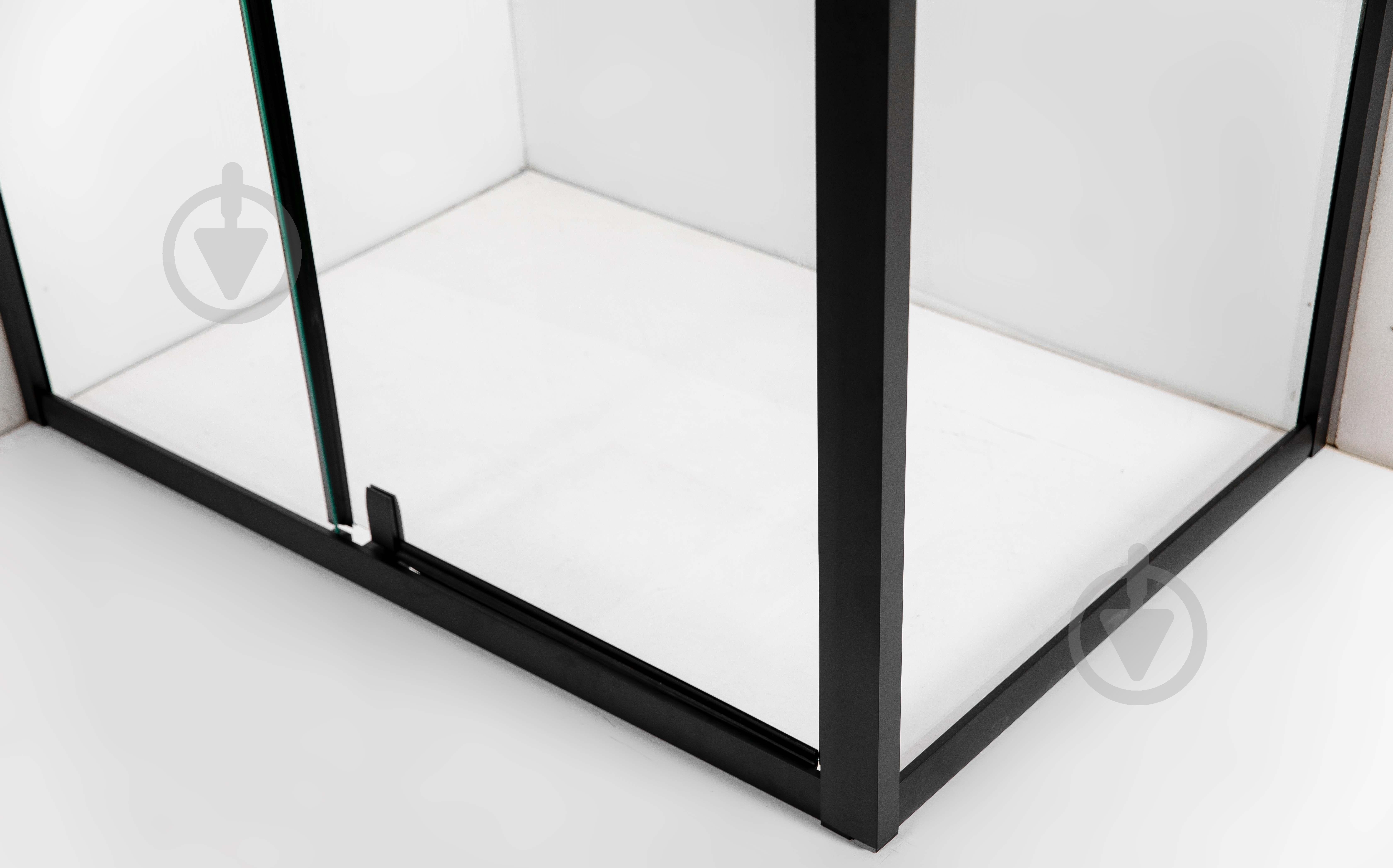 Душевая кабина AquaStream Ethos 100SR Swing ALL BLACKS - фото 14