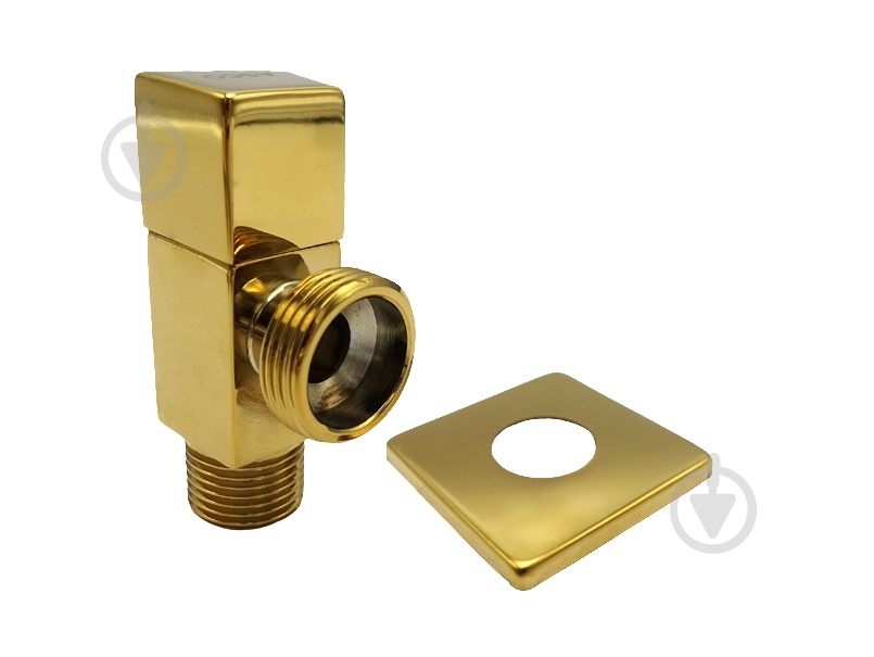 Кран угловой ASCO 1/2"х3/4" для сантехприборов Gold AS-AV-008 - фото 1 Кран угловой ASCO 1/2"х3/4" для сантехприборов Gold AS-AV-008 - фото 1