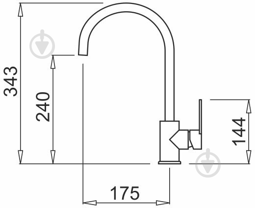 Смеситель для кухни Interline Tango new Chocolate - фото 2