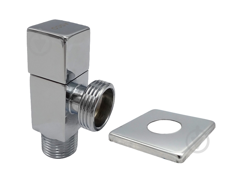 Кран угловой ASCO 1/2"х3/4" для сантехприборов Chrome AS-AV-012 - фото 1