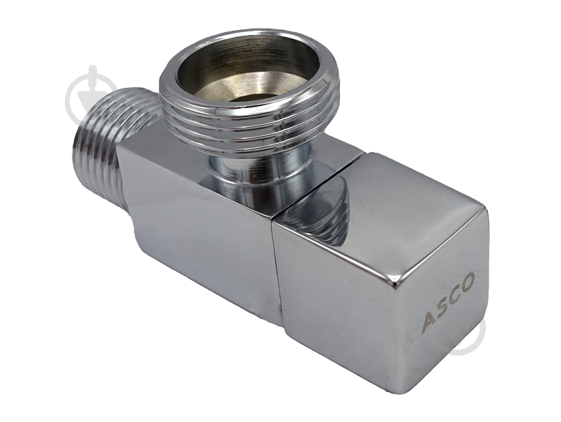 Кран угловой ASCO 1/2"х3/4" для сантехприборов Chrome AS-AV-012 - фото 3