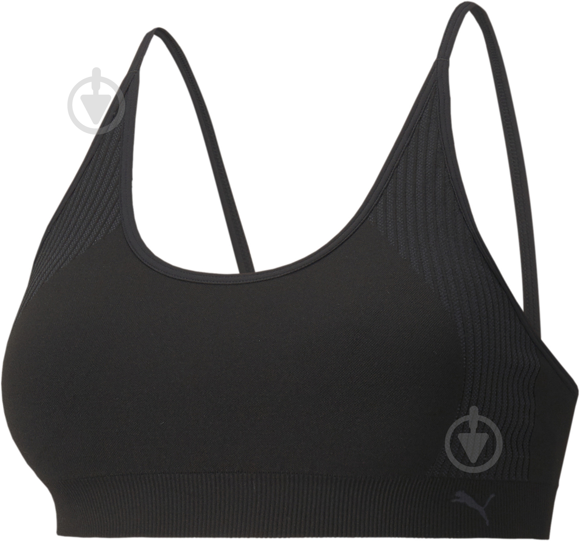 Бра Puma Strappy Seamless Bra 52107501 р.L чорний - фото 1