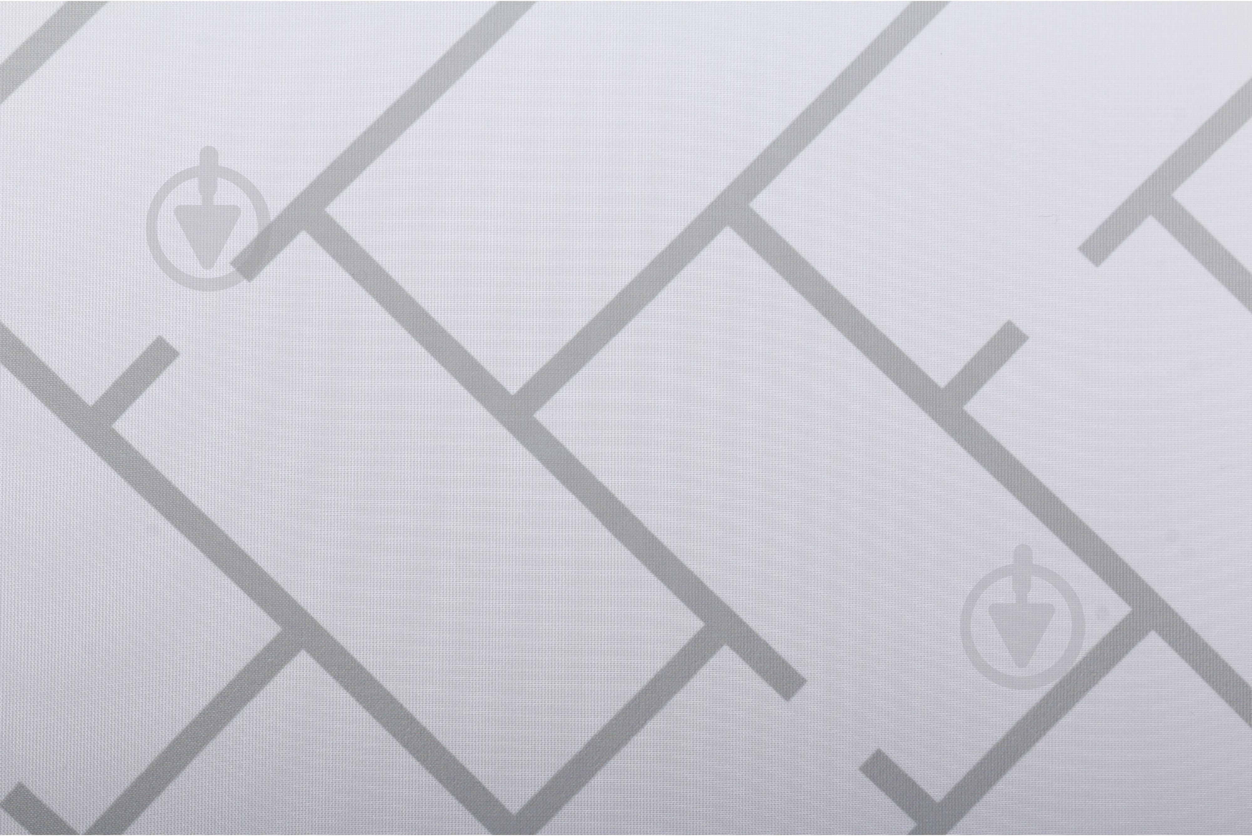 Тюль кухонна Tiles 2 шт. з прихватами білий 140х160 см La Nuit - фото 3