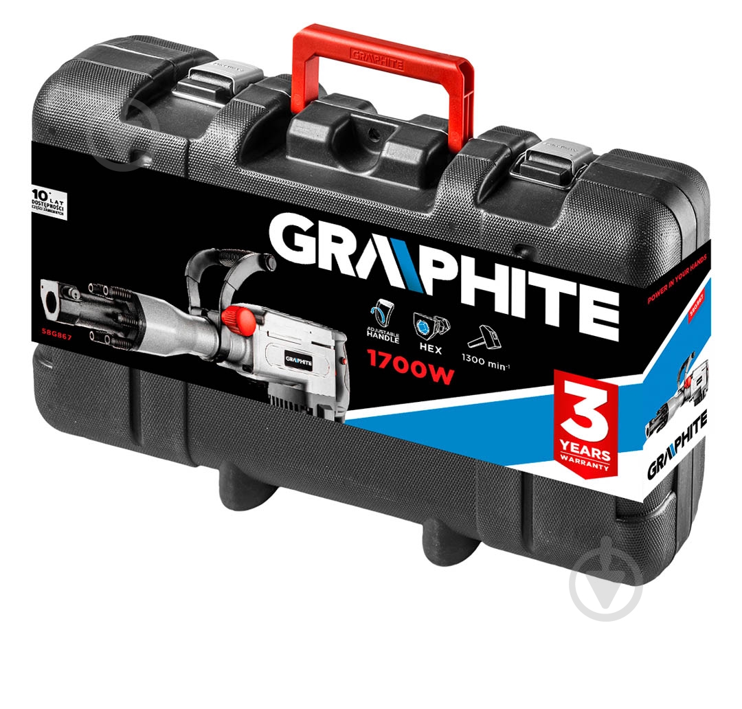 Отбойный молоток GRAPHITE 58G867 - фото 3