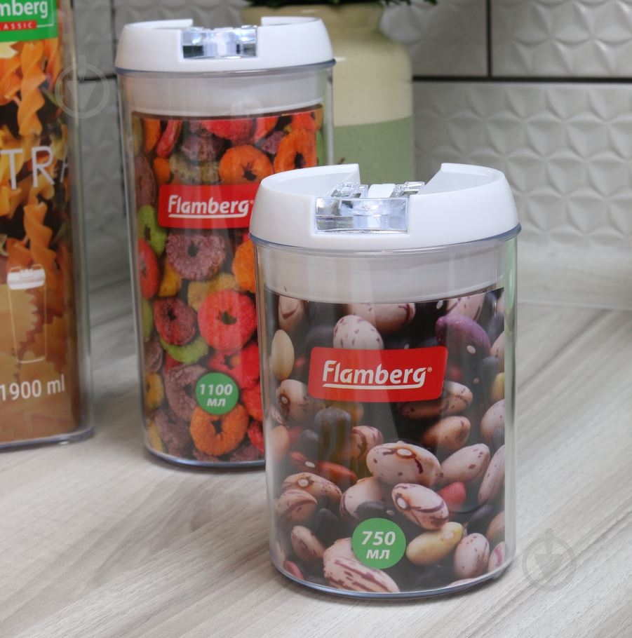 Банка для сипучих Flamberg Intra Round 750 мл - фото 3 Банка для сипучих Flamberg Intra Round 750 мл - фото 3