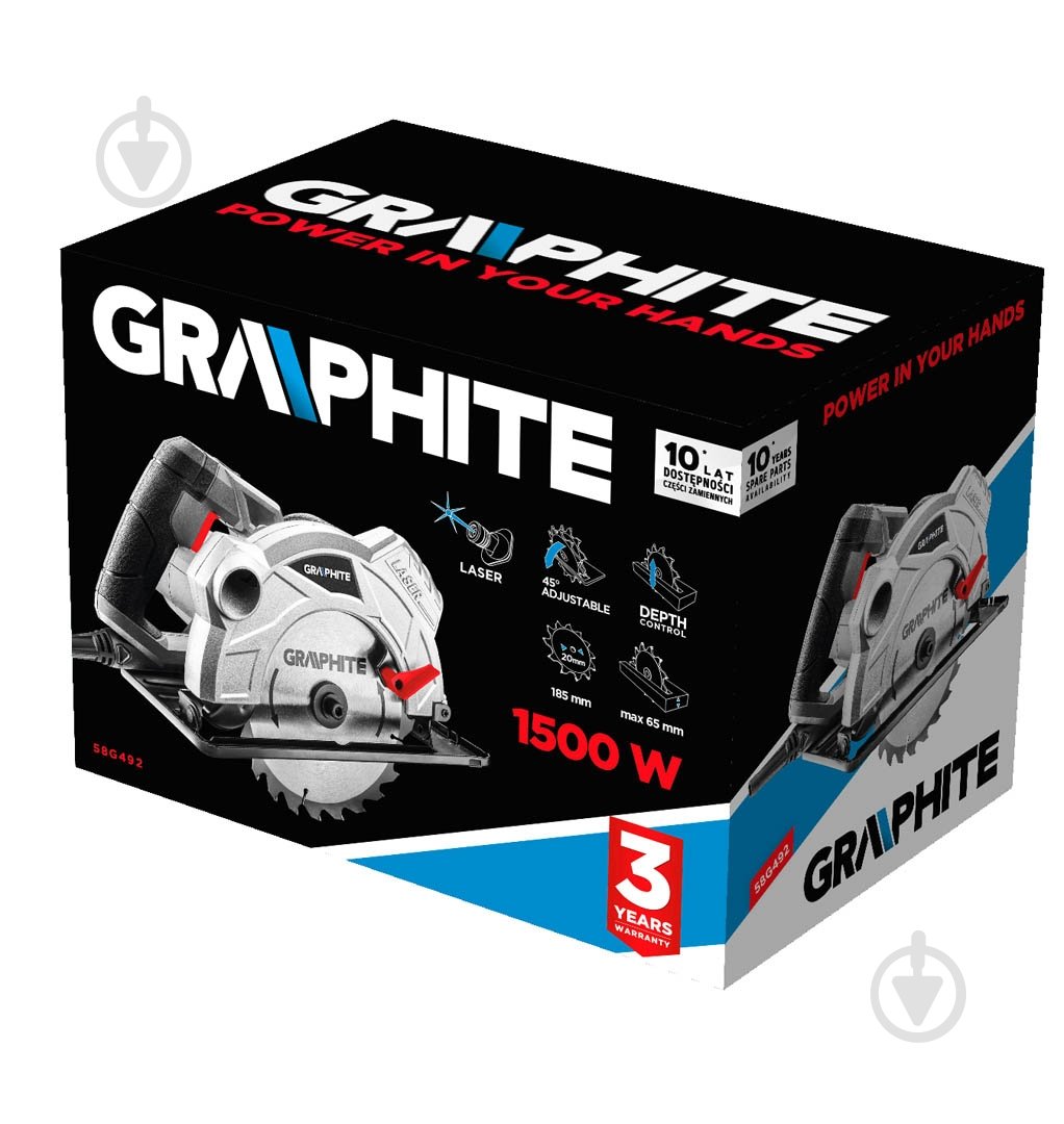 Пилка дискова GRAPHITE 58G492 - фото 2