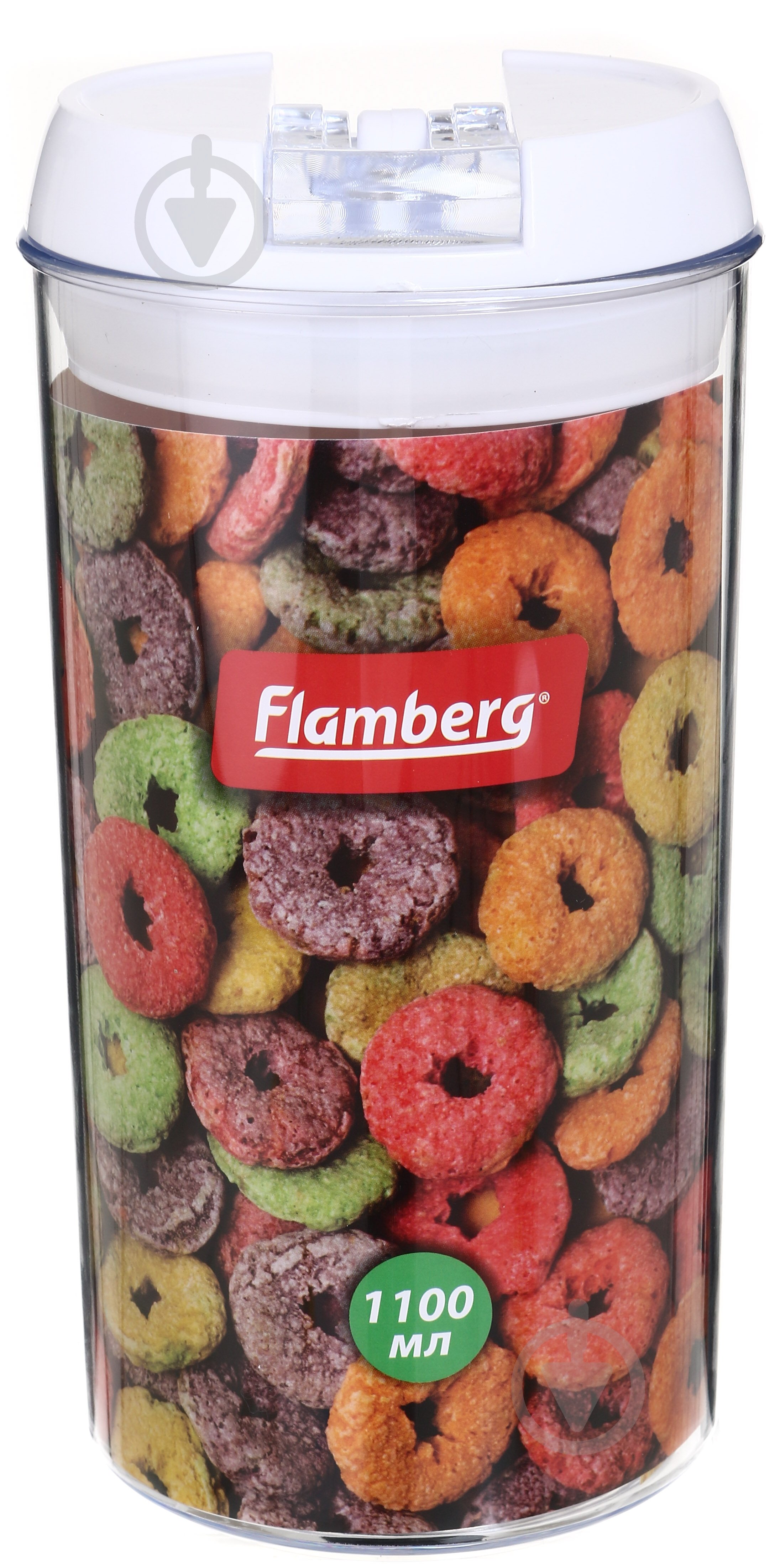 Банка для сипучих Flamberg Intra Round 1100 мл - фото 1 Банка для сипучих Flamberg Intra Round 1100 мл - фото 1