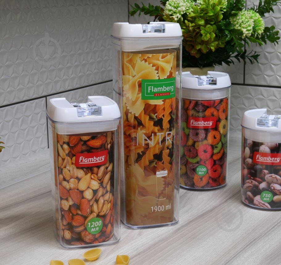 Банка для сипучих Flamberg Intra Round 1100 мл - фото 7 Банка для сипучих Flamberg Intra Round 1100 мл - фото 7