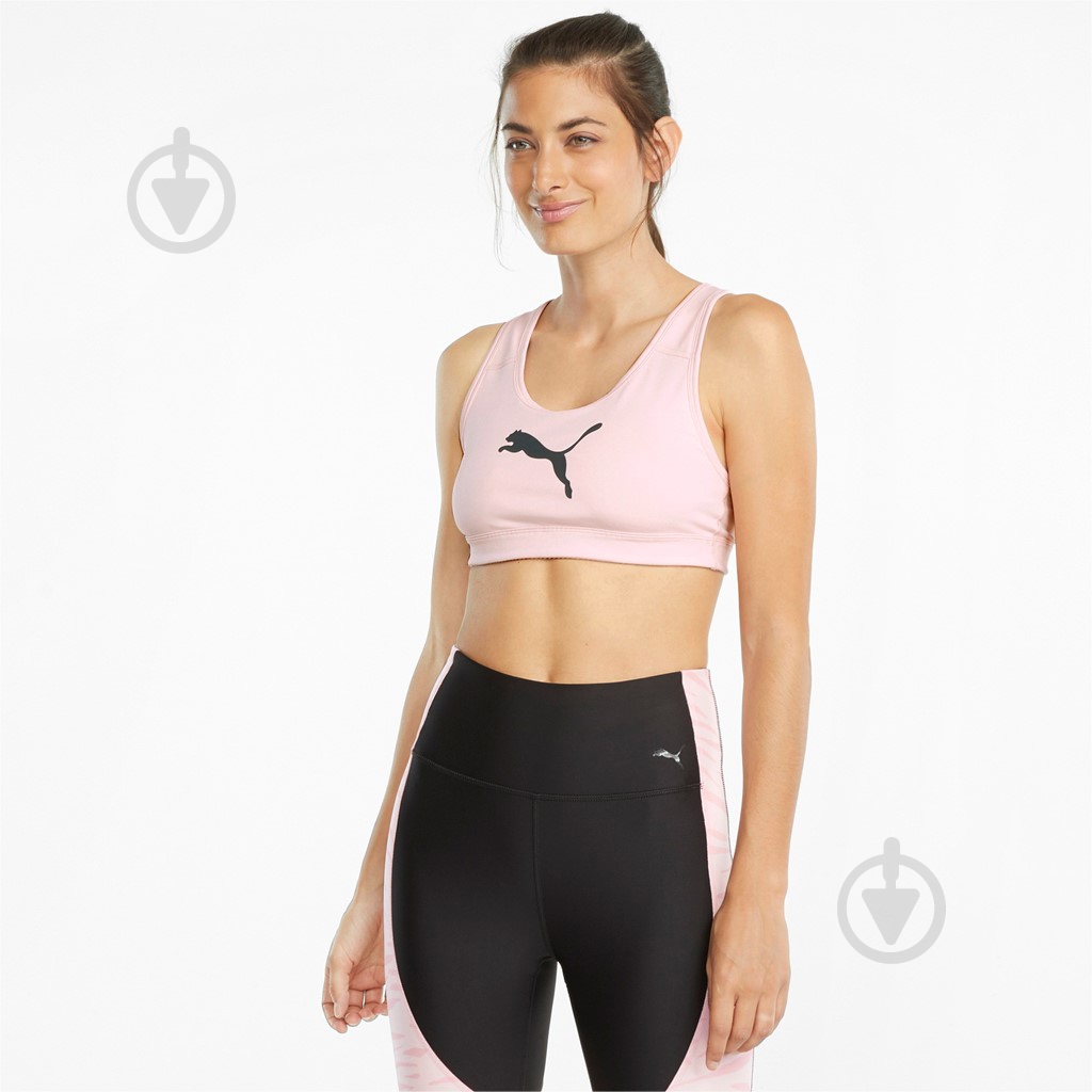 Бра Puma Mid Impact 4Keeps Bra 52030436 р.M розовый - фото 3