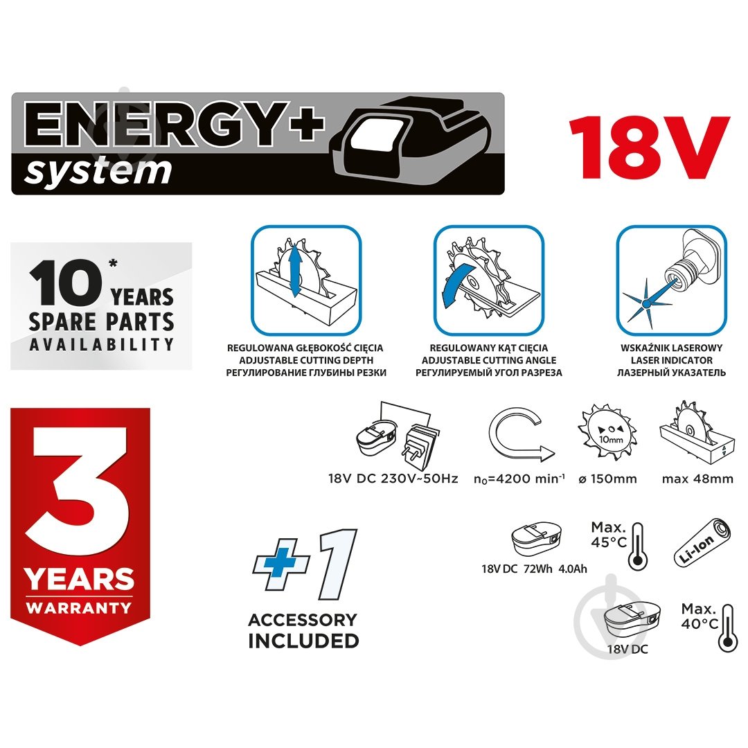 Пила дисковая GRAPHITE 58g008 - фото 28