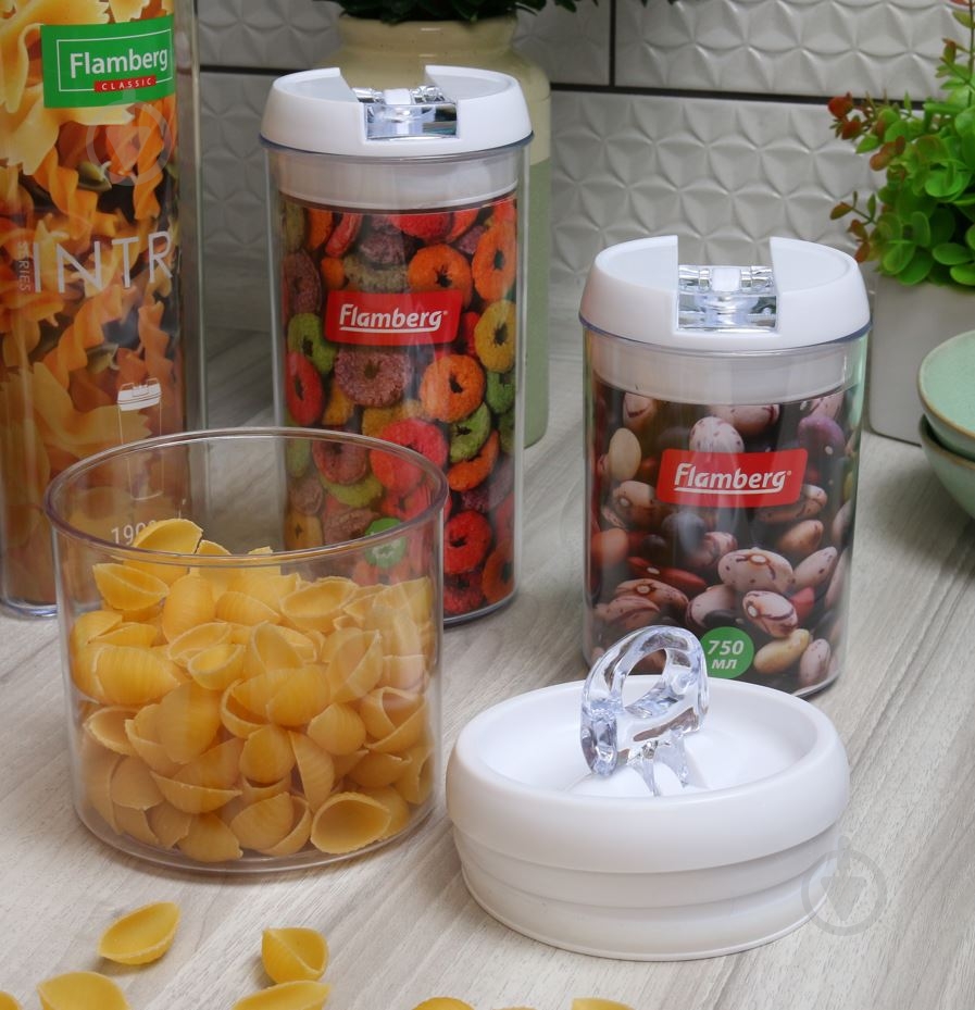 Банка для сипучих Flamberg Intra Round XL 1000 мл - фото 9