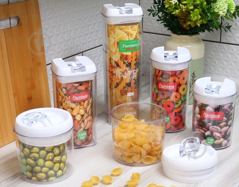 Банка для сипучих Flamberg Intra Round XL 1000 мл - фото 12