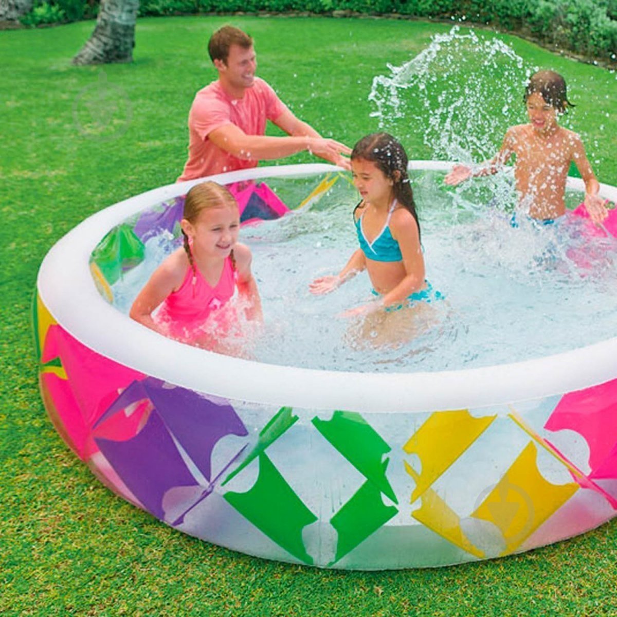 Бассейн надувной Intex 56494 Колесо 229х56 см - фото 3