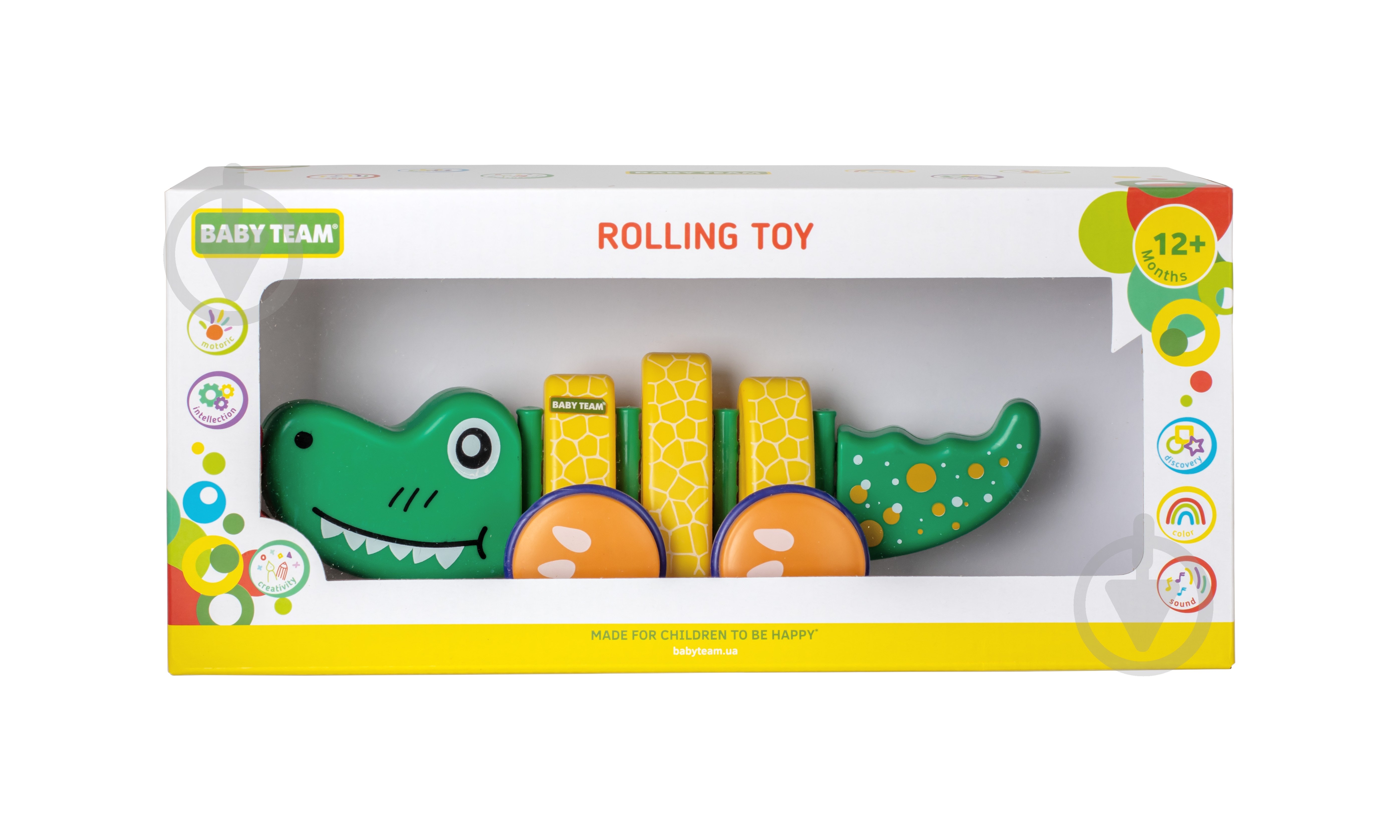 Игрушка-каталка Baby Team Крокодил 8664 - фото 2