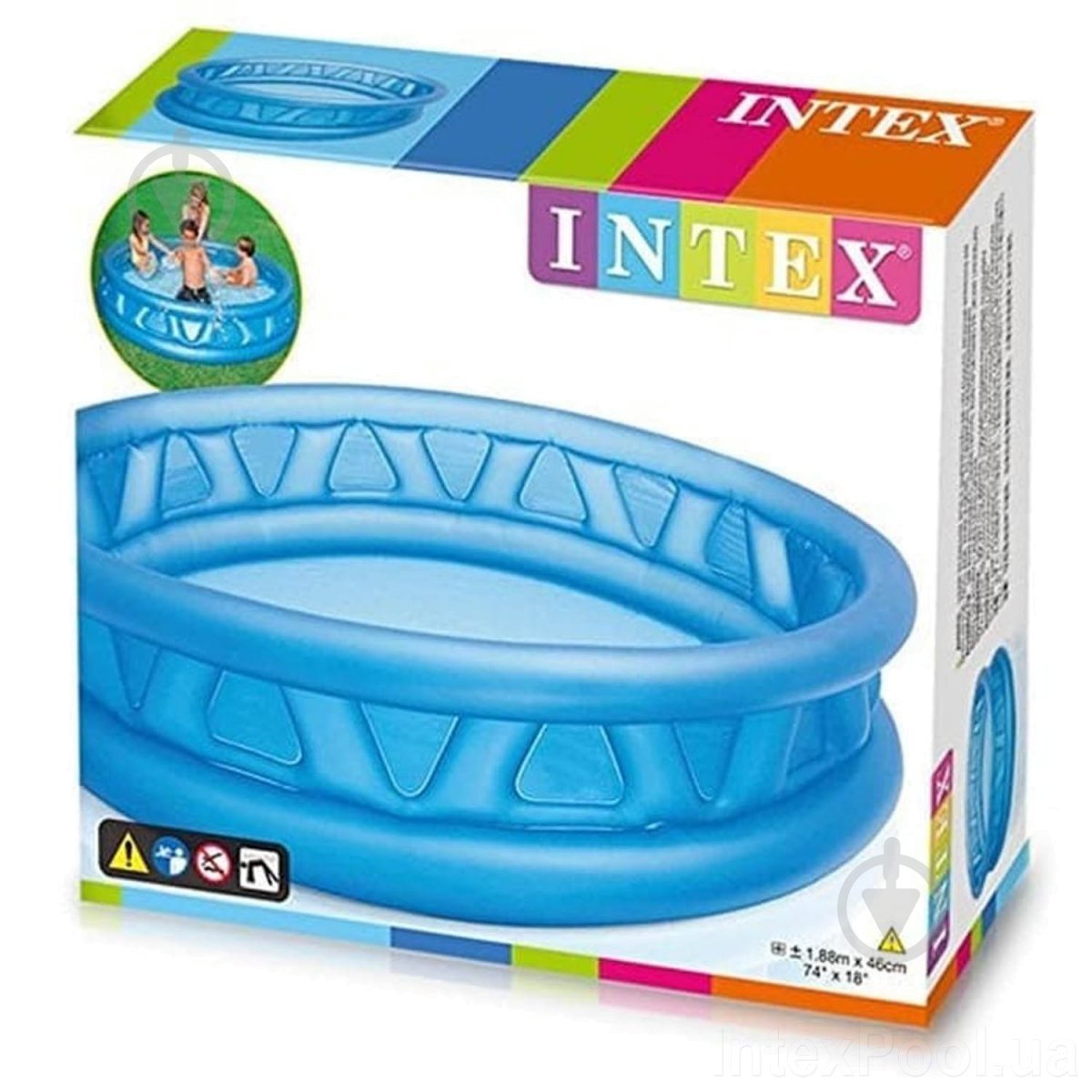 Басейн надувний Intex 58431 Трапеція 188х46 см - фото 2