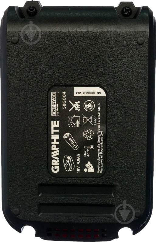 Аккумулятор GRAPHITE Energy Plus 18 V 58G004 - фото 5 Аккумулятор GRAPHITE Energy Plus 18 V 58G004 - фото 5
