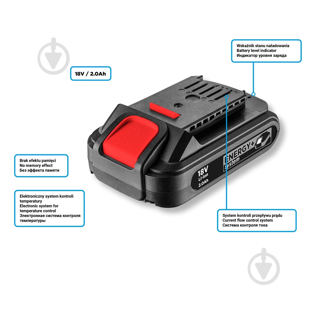 Акумулятор GRAPHITE Energy Plus 18 V 58G001 - фото 13