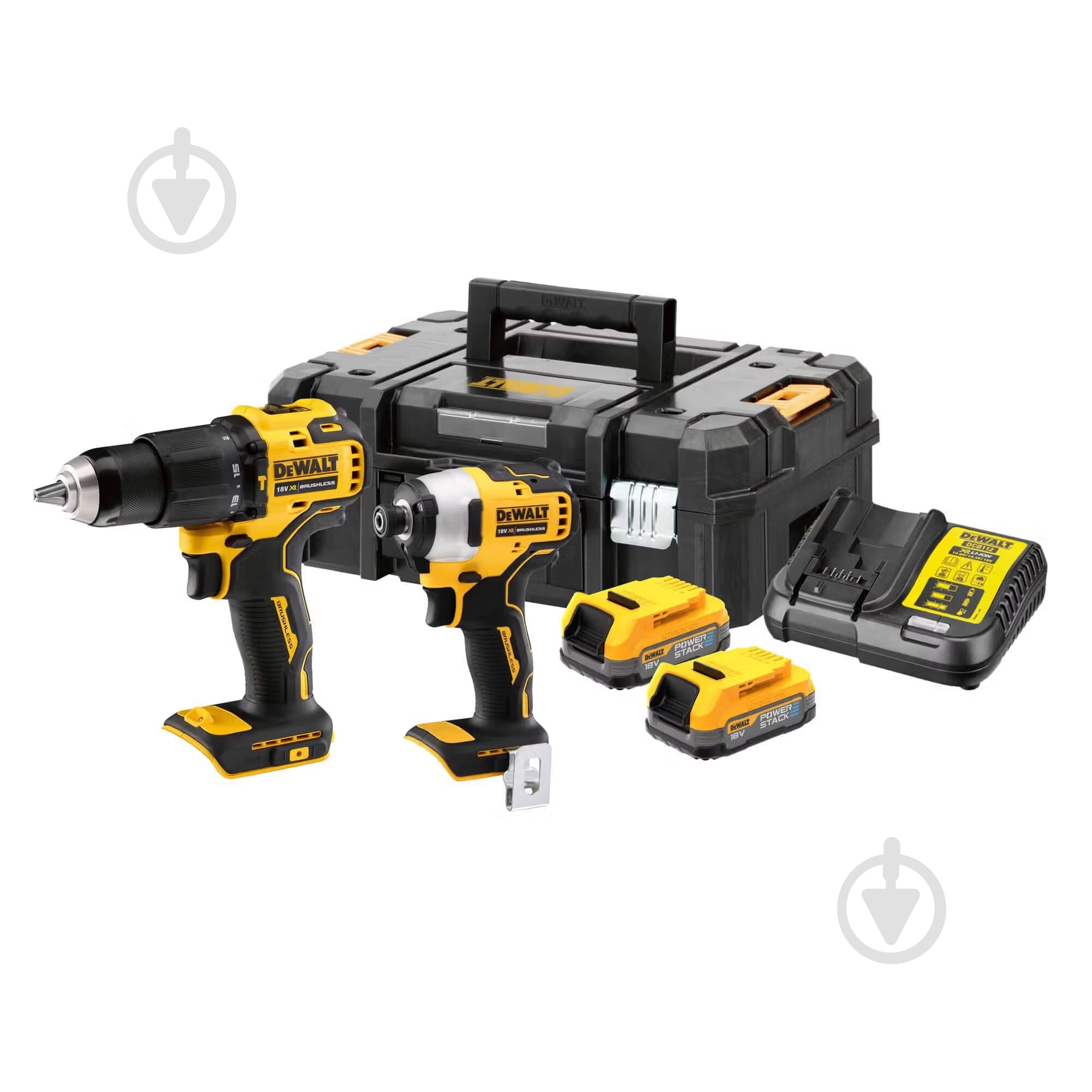Набор аккумуляторного инструмента DeWalt DCK2062E2T - фото 1